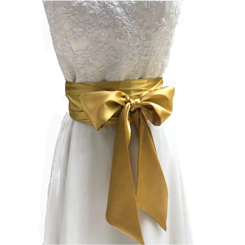 5374 Special Occasion Dress Sash Bridal Belts Wedding 4'' Wide Double